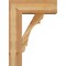 Ekena Millwork Olympic Block Rough Sawn Bracket w/ Offset Brace, Western Red Cedar, 8"W x 22"D x 30"H BKT0806X22X30OLY05RWR - alternate 4